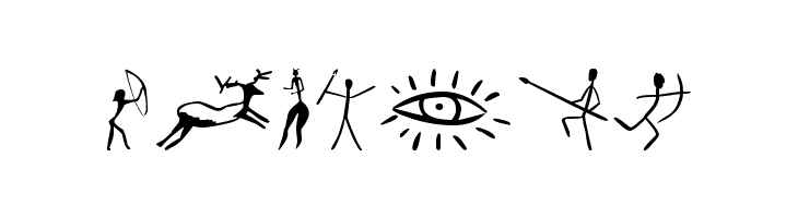 Prehistoric Paintings  Free Fonts Download