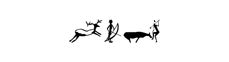 Prehistoric Paintings  Free Fonts Download
