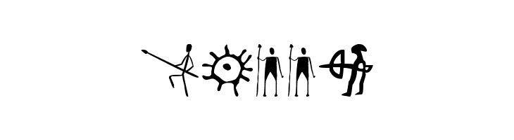 Prehistoric Paintings  Free Fonts Download