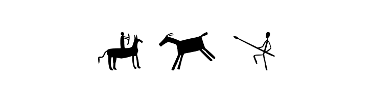 Prehistoric Paintings  Free Fonts Download