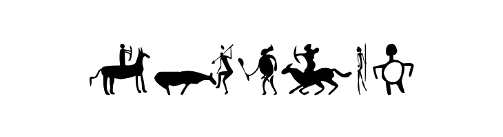 Prehistoric Paintings  Free Fonts Download