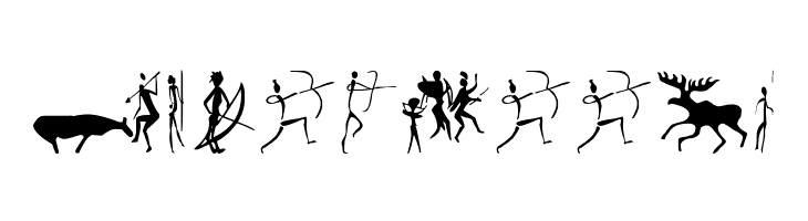 Prehistoric Paintings  Free Fonts Download