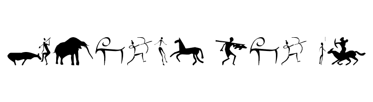 Prehistoric Paintings  Free Fonts Download