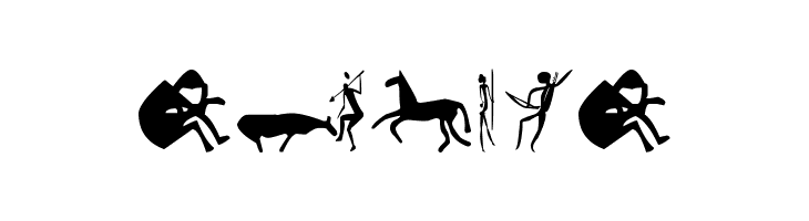 Prehistoric Paintings  Free Fonts Download