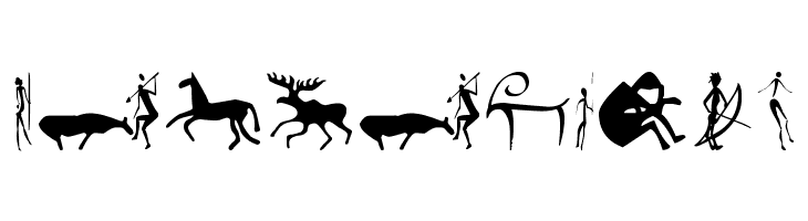 Prehistoric Paintings  Free Fonts Download