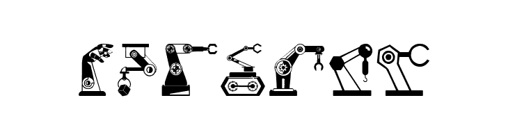 Robotic Arm  Free Fonts Download