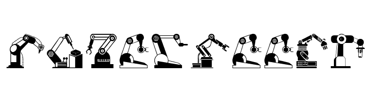 Robotic Arm  Free Fonts Download