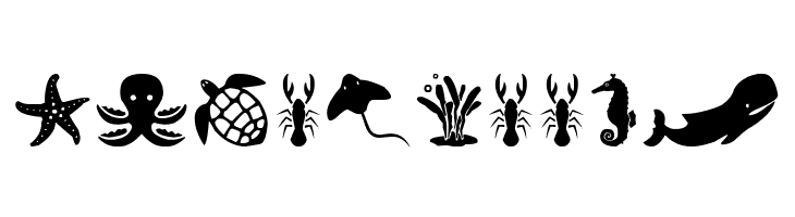 Sea Life  Free Fonts Download