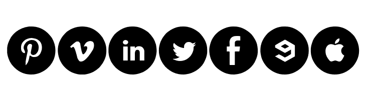 Social Media Circled  Free Fonts Download
