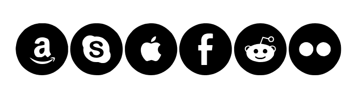 Social Media Circled  Free Fonts Download