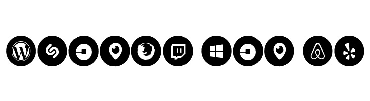 Social Media Circled  Free Fonts Download