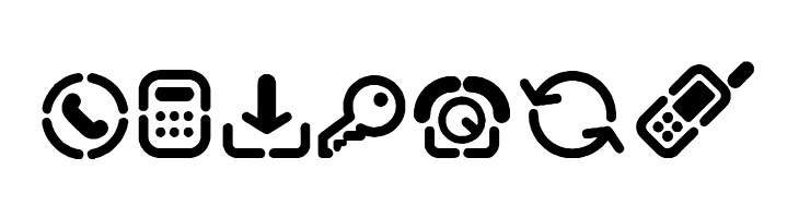 Stencil Icons  Free Fonts Download