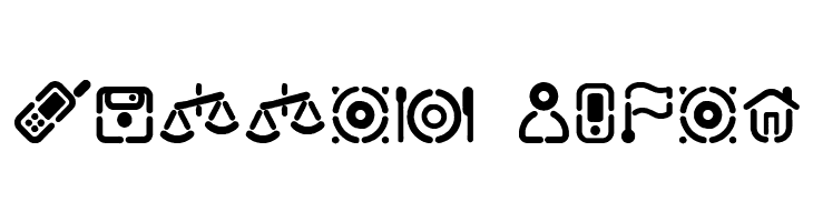 Stencil Icons  Free Fonts Download