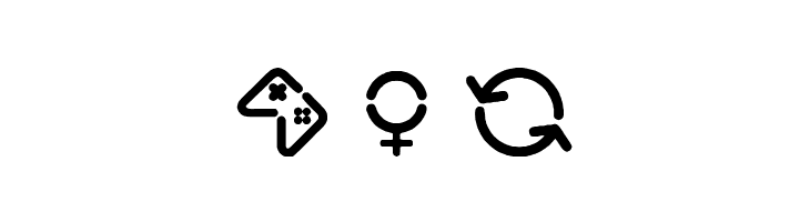 Stencil Icons  Free Fonts Download