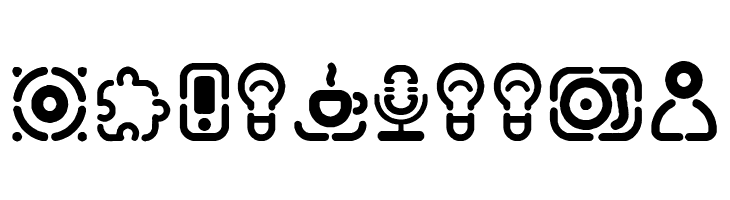 Stencil Icons  Free Fonts Download
