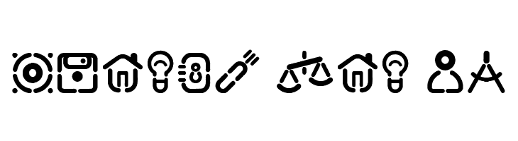 Stencil Icons  Free Fonts Download