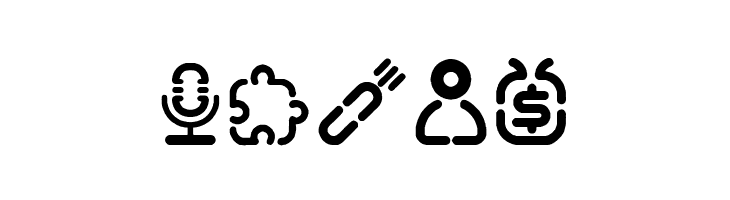 Stencil Icons  Free Fonts Download