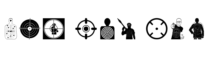 Target Shooting  Free Fonts Download