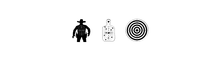 Target Shooting  Free Fonts Download