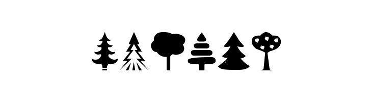 Tree Icons  Free Fonts Download