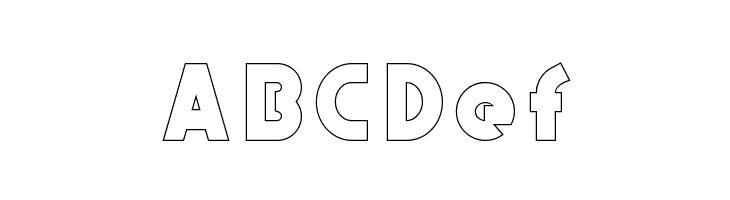 AbraxeousBoldHollow  Free Fonts Download