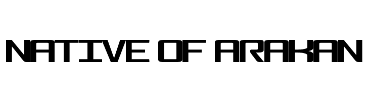 NATIVE%2BOF%2BARAKAN FonderianBold Bold Font