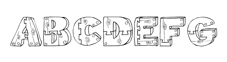 Wood Shapes  Free Fonts Download