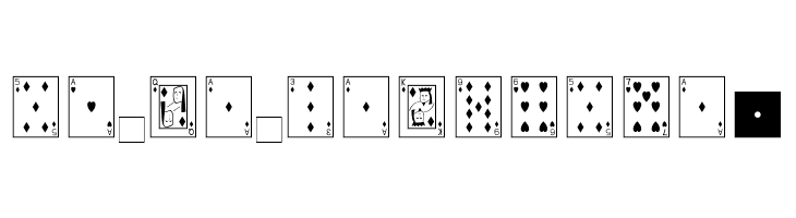 Playing Cards  Free Fonts Download