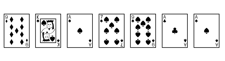 Playing Cards  Free Fonts Download