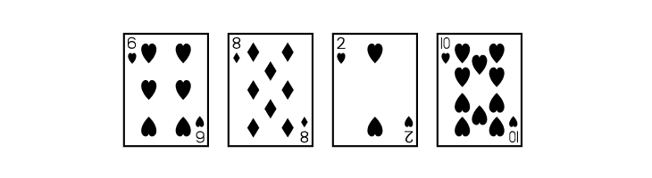 Playing Cards  Free Fonts Download
