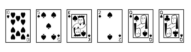 Playing Cards  Free Fonts Download