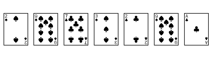Playing Cards  Free Fonts Download