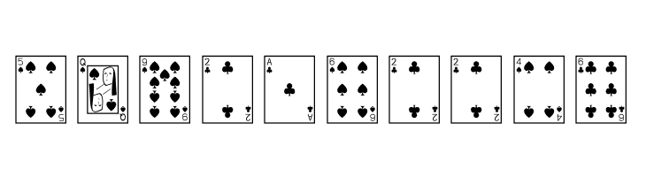 Playing Cards  Free Fonts Download