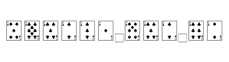 Playing Cards  Free Fonts Download
