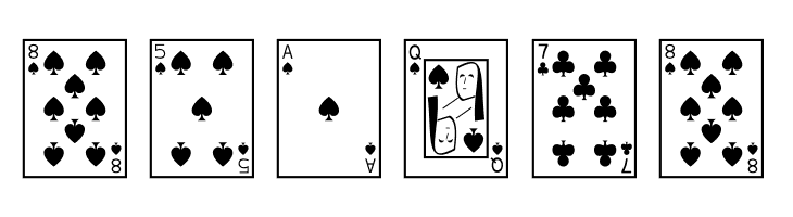 Playing Cards  Free Fonts Download