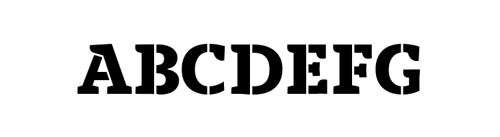 Anaphora Stencil ExtraBold  Free Fonts Download