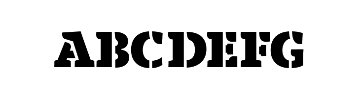 Anaphora Stencil Fat  Free Fonts Download