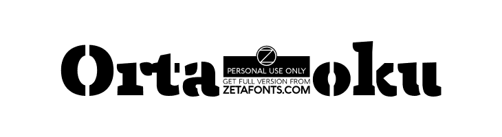 Anaphora Stencil Fat  Free Fonts Download