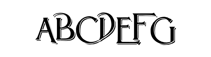 Lightfoot Shadowed  Free Fonts Download