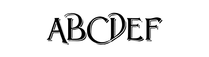 Lightfoot Shadowed  Free Fonts Download