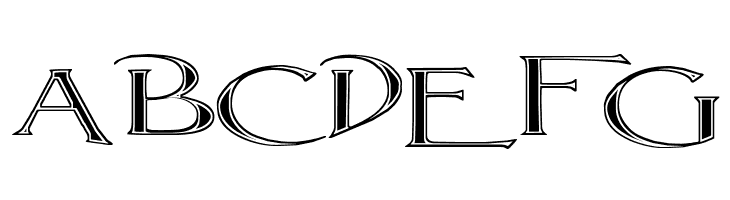 Lightfoot Fluted Extra-expanded Regular  Free Fonts Download