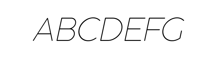 Cocogoose Pro Thin Italic  Free Fonts Download