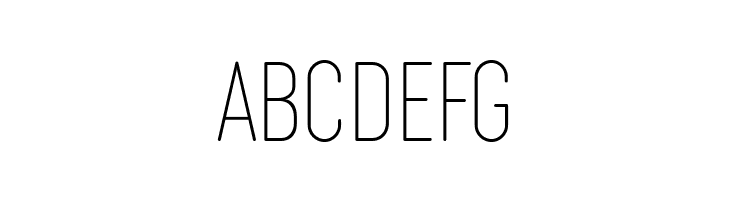 Cocogoose Compressed Trial Thin  Free Fonts Download