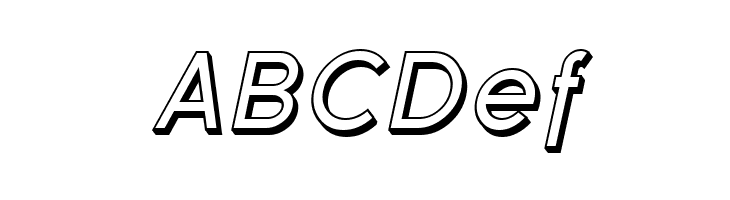 Florencesans Shaded Italic  Free Fonts Download