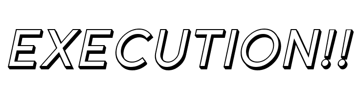 Florencesans Shaded Italic  Free Fonts Download