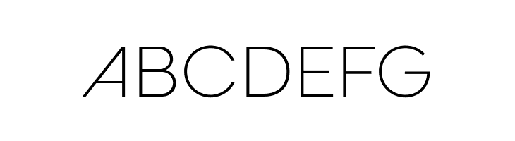 ABCDEFG Codec Cold Trial ExtraLight Font