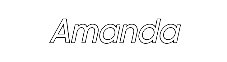 Florencesans Outline Italic  Free Fonts Download