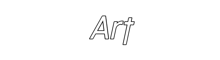 Florencesans Outline Italic  Free Fonts Download