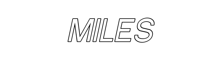 Florencesans Outline Italic  Free Fonts Download