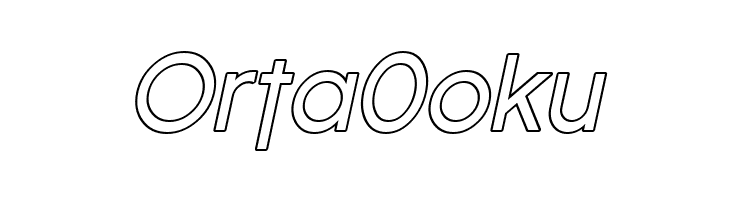 Florencesans Outline Italic  Free Fonts Download